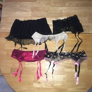 Felina, Victoria’s Secret Etc Lot 5 Garter Belts
